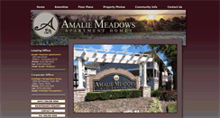 Desktop Screenshot of amaliemeadowsapts.com